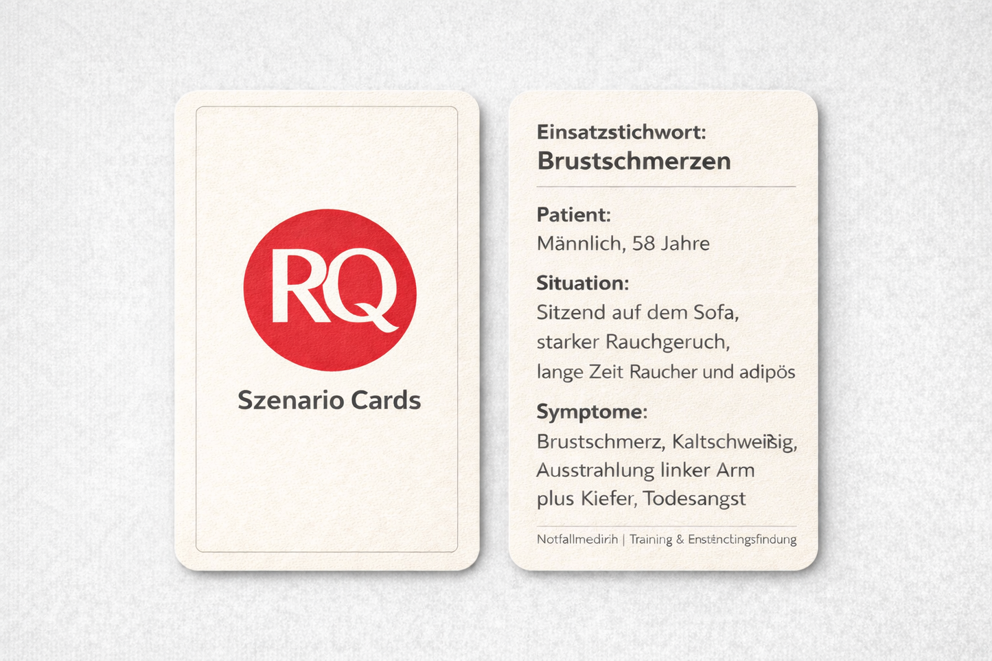 RettungsQuizz Szenario Cards